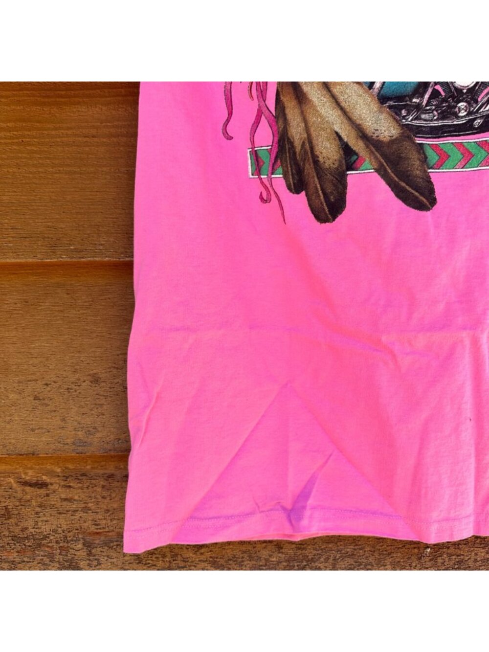 Vintage 2000 Untamed Spirit Daytona Beach Bike Week Pink Graphic T-Shirt Size L - Picture 5 of 11